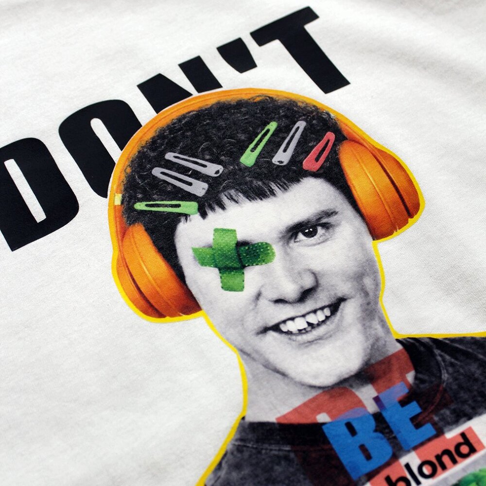 CopAndDripNYC Dont Be Blond White Tee